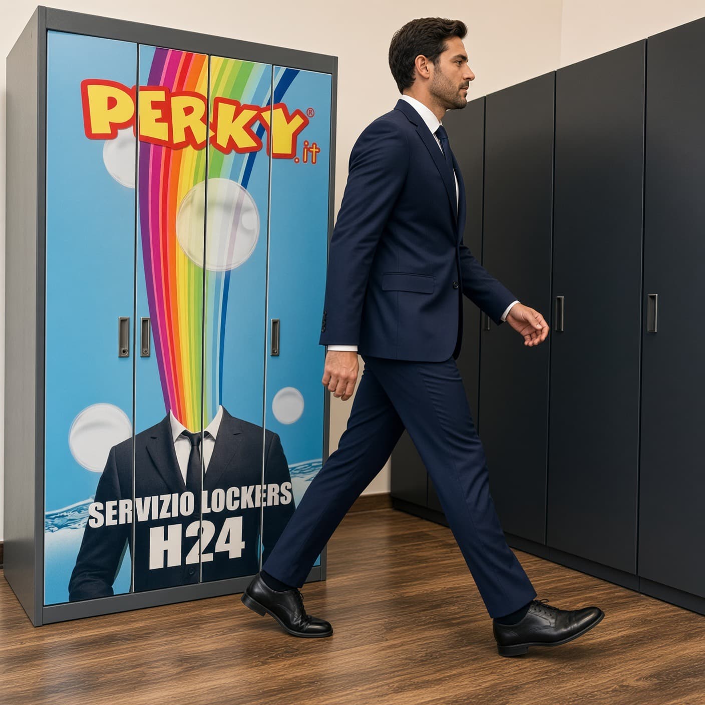 Locker PERKY INSIDE — servizio lockers H24
